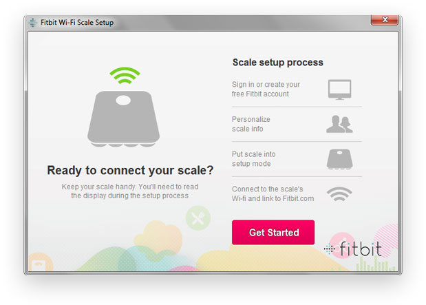 fitbit aria scale setup active