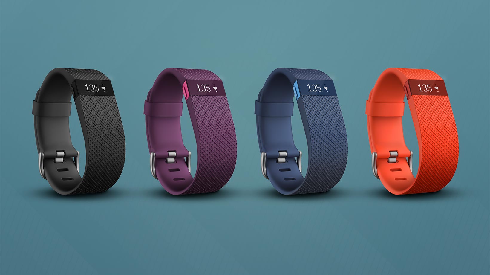 NEW Fitbit Charge HR Wireless Activity Sleep Wristband Black Plum 