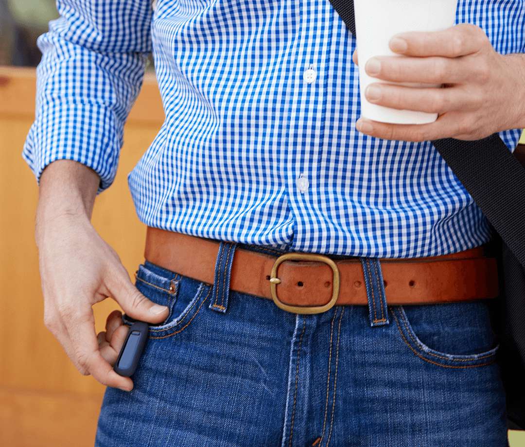 Man wearing Fitbit One