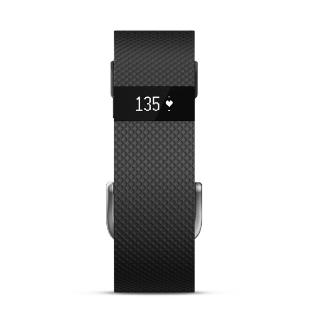 Fitbit Charge HR Heart Rate Fitness Activity Sleep Tracker Wristband Black Color